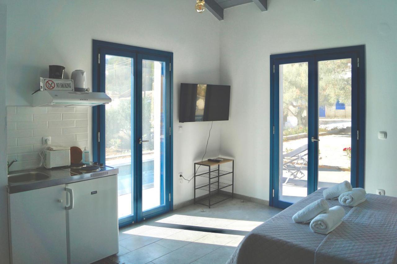 Throisma Studios With Private Pool & Parking Asos Zewnętrze zdjęcie